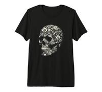 T-Shirt Motif tête de Mort - Bloom in Darkness T-Shirt Haut de Gamme