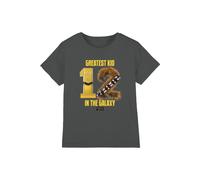 T-shirt motifs c-3po et r2-d2 coton star wars greatest kid charbon 12/13A