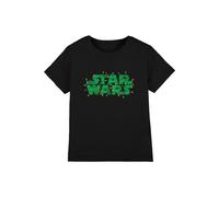 T-shirt Motifs Logo Et Lumières De Noël Coton Star Wars Noir 12/13A
