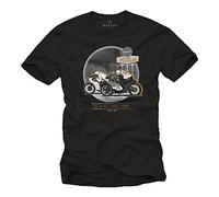 T-Shirt Moto Homme - Cafe Racer Tee Shirt Biker - Isle of Man TT Noir S