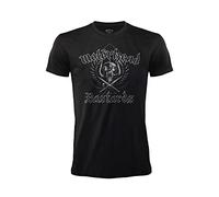 T-shirt Motorhead Bastards T-shirt Rock Officiel Noir Band Heavy Metal Coton Unisexe Adulte Garçon, Noir , XXL