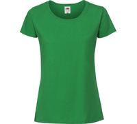 T-shirt moulant pour femme Fruit Of The RW5975 (XL) (Vert Kelly)