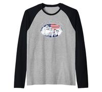 T-Shirt Mount Rushmore USA America South Dakota Manche Raglan
