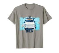 T-shirt mural de Berlin, 1989 chute du mur, voiture Trabant. T-Shirt