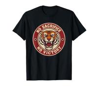 T-Shirt Musculation Vintage Tigre No Sacrifice no Victory T-Shirt