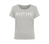T-Shirt MUSTANG Femme - Alma, Coton, Col Rond, Logo