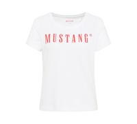 T-Shirt MUSTANG Femme - Alma, Coton, Col Rond, Logo