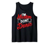 T-Shirt Musulman avec Inscription Humoristique « I'm Muslim Don't Panic » Débardeur