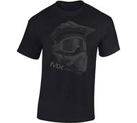 T-Shirt: MX Dirt Life - Motocross- Moto Tee-Shirt - Moto-Cross - Biker - Motocycle - Quad - Motocycliste - Idée Cadeau - Homme-s Femme-s -Outdoor - Bikeur - USA - Noir - Moto-X - VTT (S)