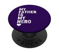 T-Shirt My Father is My Hero Mps Awareness Day PopSockets PopGrip Adhésif