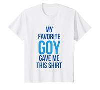 T-Shirt « My Favorite Goy Gave Me This » - Hanukkah T-Shirt, Enfant, Blanc, 10 Ans