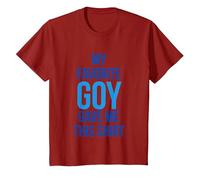 T-Shirt « My Favorite Goy Gave Me This » - Hanukkah T-Shirt, Enfant, Canneberge, 10 Ans