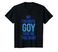 T-Shirt « My Favorite Goy Gave Me This » - Hanukkah T-Shirt, Enfant, Noir, 10 Ans