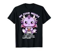 T-Shirt « My Four Moods Dragon I Need Coffee I Need A Nap » T-Shirt