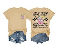 T-shirt My Jesus Making Lemonade Life Gave Me Some Lemons But My Jesus He Be Making Lemonade Shirt, kaki, XXL