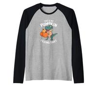 T-Shirt My Pumpkin Picking Cute T-Rex Funny Pumpkins Funny Kids Manche Raglan