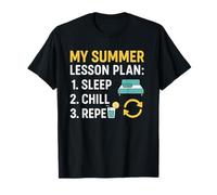 T-shirt « My Summer Lesson Plan » - Funny Teacher Vacation To-Do T-Shirt