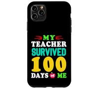 T-Shirt « My Teacher Survived 100 Days of Me 100 School Days » Coque pour iPhone 11 Pro Max