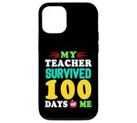 T-Shirt « My Teacher Survived 100 Days of Me 100 School Days » Coque pour iPhone 12/12 Pro