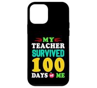 T-Shirt « My Teacher Survived 100 Days of Me 100 School Days » Coque pour iPhone 12 Mini