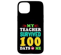 T-Shirt « My Teacher Survived 100 Days of Me 100 School Days » Coque pour iPhone 15 Plus