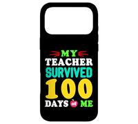 T-Shirt « My Teacher Survived 100 Days of Me 100 School Days » Coque pour iPhone 17 Pro Max