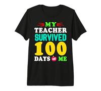 T-Shirt « My Teacher Survived 100 Days of Me 100 School Days » T-Shirt Haut de Gamme