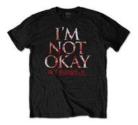 T-shirt mychemicalromance i'm not okay unisexe noir taille xxl Noir G