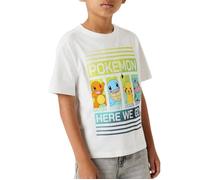 T-shirt - NAME IT - Mabr - Pokémon - Enfants - Manches courtes - Coton blanc 122/128