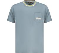 T-shirt Napapijri en coton bio avec poche et broderie : Taille - S Taille : S