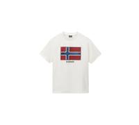 T-shirt Napapijri S-Flag Tiki Blanc 2XL