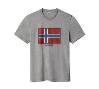 NAPAPIJRI - Men's logo flag T-shirt