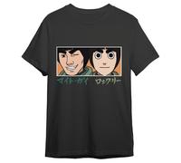 T-shirt Naruto Shippuden 100% Coton 165g avec Guy Sensei et Rock Lee Eyes - Taille L