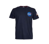 T-shirt Nasa bleu avec patchs - Bleu-XL - Bleu-XL