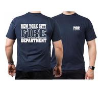 T-shirt Navy, New York City Fire Department, bleu, XL