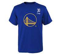 T-shirt NBA Golden State Warriors Stephen Curry Distressed Player, bleu, XL