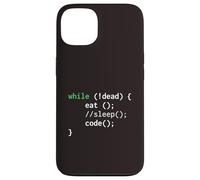 T-Shirt Nerd G vec Inscription « Eat Sleep Code Repeat While Loop Programmer » Coque pour iPhone 13