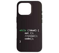 T-Shirt Nerd G vec Inscription « Eat Sleep Code Repeat While Loop Programmer » Coque pour iPhone 16 Pro