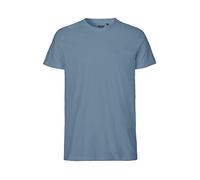 T-shirt neutre, 100 % coton biologique, commerce équitable, certifié Oeko-Tex et écolabel, indigo, M
