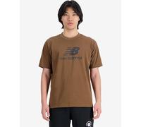 T-shirt New Balance Essentials Stacked Logo Cotton manche courte marron - S