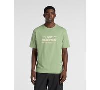 T-shirt New Balance Linear Lines manches courtes vert - M