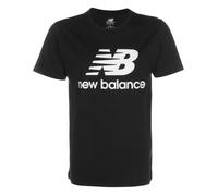 T-Shirt - NEW BALANCE - Logo Essentials Stacked - Manches courtes - Noir - 100% Coton S