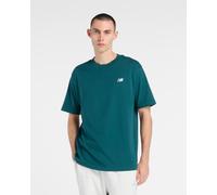 T-shirt New Balance logo small manches courtes bleu turquoise - S