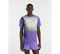 New Balance - Race Day Ultra Light Printed T-Shirt - T-shirt de running - XL - electric purple