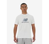 T-shirt New Balance Stacked Logo manche courte blanc - S