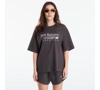 T-shirt New Balance Trackside Oversized T-Shirt Black Cement M