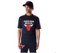 New Era Nba Panel Chicago Bulls Short Sleeve T-shirt Noir M Homme