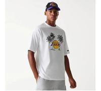 T-shirt - New Era - Los Angeles Lakers - Blanc - Manches courtes - Coupe loose S