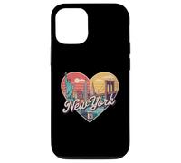 T-Shirt New York Skyline en Forme de cœur - New York Love Graphic Coque pour iPhone 12/12 Pro