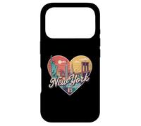 T-Shirt New York Skyline en Forme de cœur - New York Love Graphic Coque pour iPhone 17 Pro